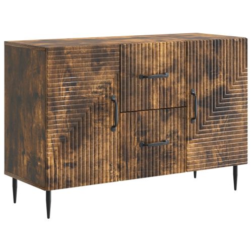 Служебен шкаф Опушен дъб 89 x 34,5 x 60 см Инженерна дървесина