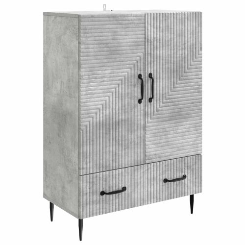Служебен шкаф с чекмедже Бетонно сиво 66 х 34,5 х 95 см