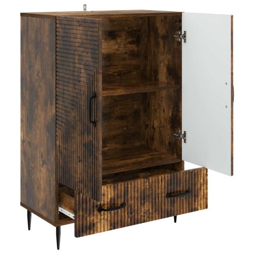 Служебен шкаф Опушен дъб 66 х 34,5 х 95 см Инженерна дървесина