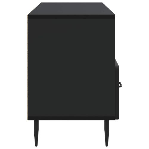 ТВ шкаф с чекмедже Черно 102 x 34,5 x 50 см Инженерна дървесина