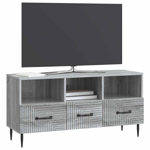 ТВ шкаф Сива сонома 102 x 34,5 x 50 см Инженерна дървесина