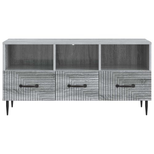 ТВ шкаф Сива сонома 102 x 34,5 x 50 см Инженерна дървесина