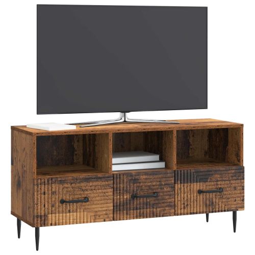 ТВ шкаф Старо дърво 102 x 34,5 x 50 см Инженерна дървесина
