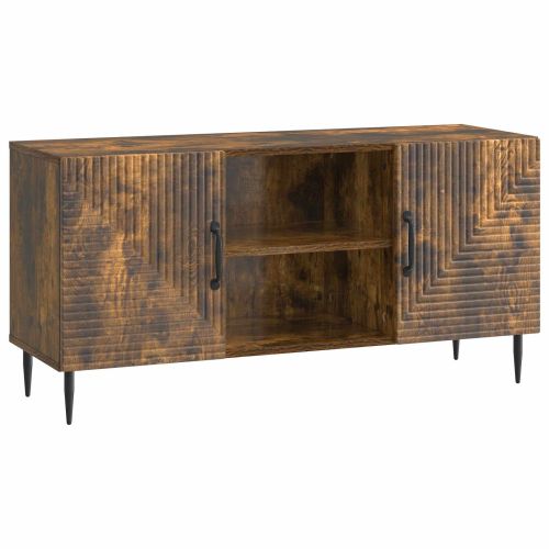 ТВ шкаф Опушен дъб 102 x 34,5 x 50 см Инженерна дървесина