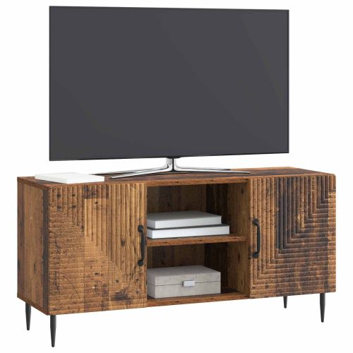 ТВ шкаф Старо дърво 102 x 34,5 x 50 см Инженерна дървесина