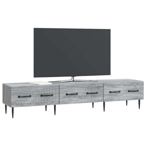 ТВ шкаф Сива сонома 147 x 34,5 x 30 см Инженерна дървесина