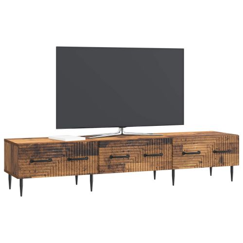ТВ шкаф Старо дърво 147 x 34,5 x 30 см Инженерна дървесина