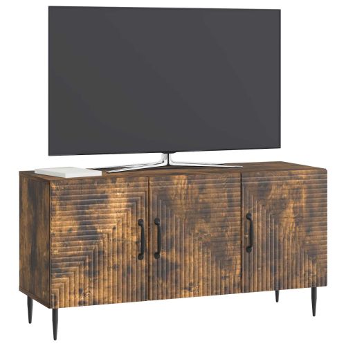 ТВ шкаф Опушен дъб 99 x 34,5 x 50 см Инженерна дървесина