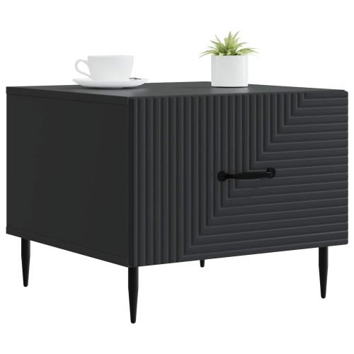 Масичка за кафе Черно 49 x 50 x 40 см Инженерна дървесина