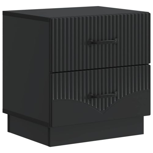 Нощен шкаф Черно 43 x 34,5 x 44,5 см Инженерна дървесина