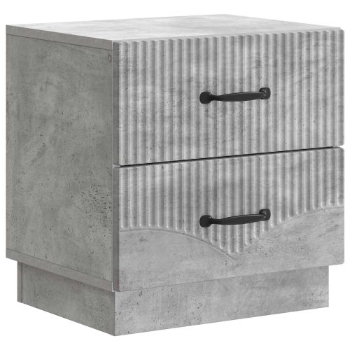 Нощен шкаф Бетонно сиво 43 x 34,5 x 44,5 см Инженерна дървесина