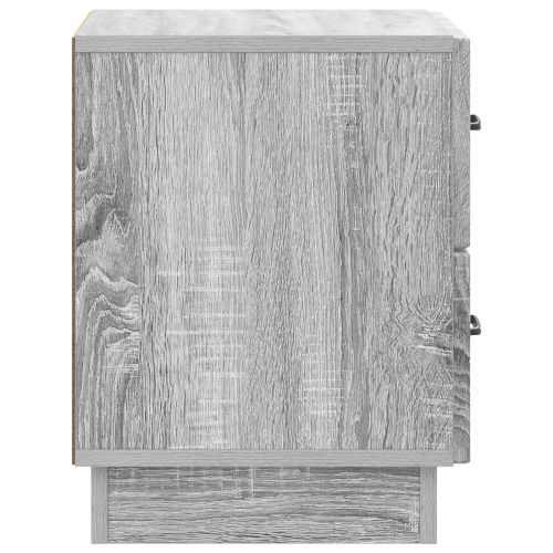 Нощен шкаф с чекмедже 2 pcs Сива сонома 43 x 34,5 x 44,5 см