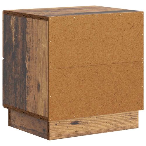 Нощен шкаф с чекмедже 2 pcs Старо дърво 43 x 34,5 x 44,5 см