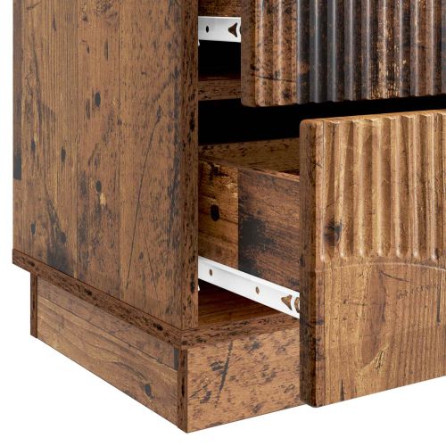 Нощен шкаф с чекмедже 2 pcs Старо дърво 43 x 34,5 x 44,5 см
