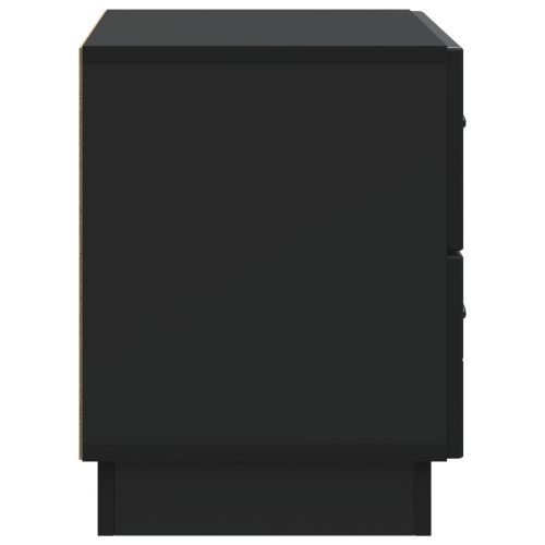 Нощен шкаф Черно 62 x 34,5 x 44,5 см Инженерна дървесина