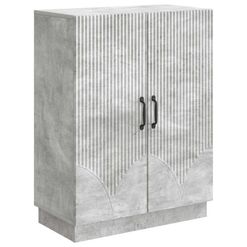 Служебен шкаф Бетонно сиво 66 x 34,5 x 87 см