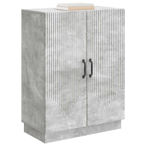 Служебен шкаф Бетонно сиво 66 x 34,5 x 87 см