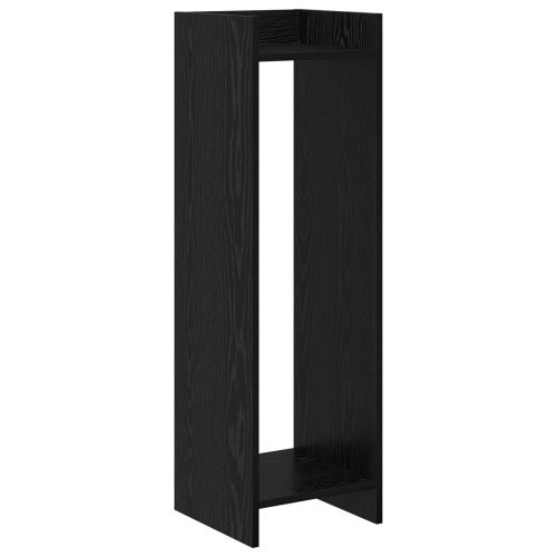 Стойка за растения с рафт Черен Дъб 30 x 30 x 100 см