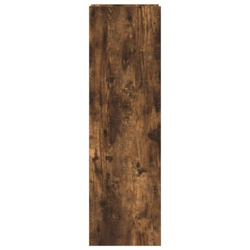 Стойка за растения с рафт 2 pcs Пушена Дъб 30 x 30 x 100 см