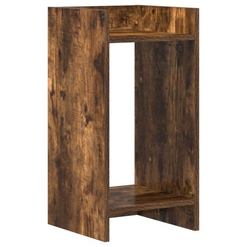 Стойка за растения с рафт Пушена Дъб 30 x 30 x 60 cm