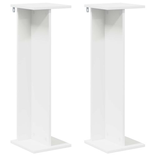 Стойка за растения 2 pcs Бял 25 x 25,5 x 80,5 см