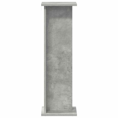 Стойка за растения 2 бр. Бетонно сиво 25 x 25,5 x 80,5 см