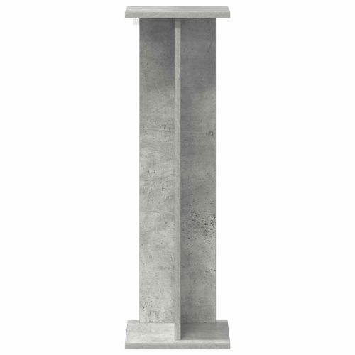 Стойка за растения 2 бр. Бетонно сиво 25 x 25,5 x 80,5 см