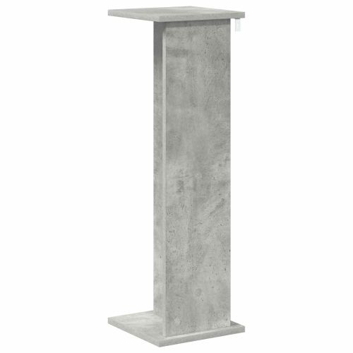 Стойка за растения 2 бр. Бетонно сиво 25 x 25,5 x 80,5 см