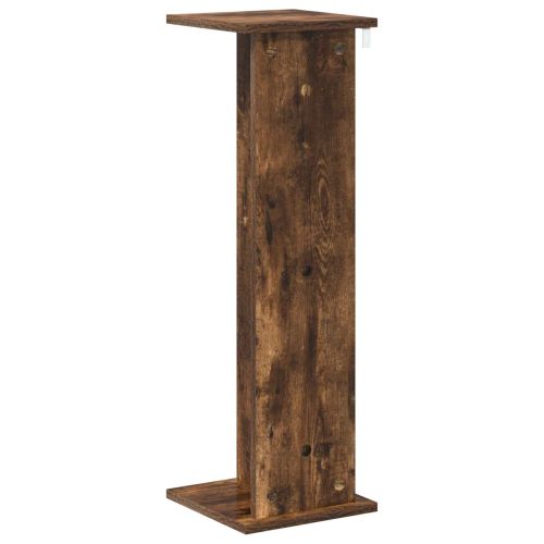 Стойка за растения 2 бр. Опушен дъб 25 x 25,5 x 80,5 см