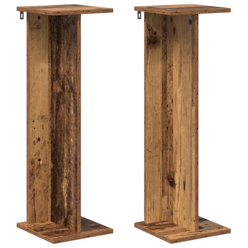 Стойка за растения 2 pcs Старо дърво 25 x 25,5 x 80,5 см