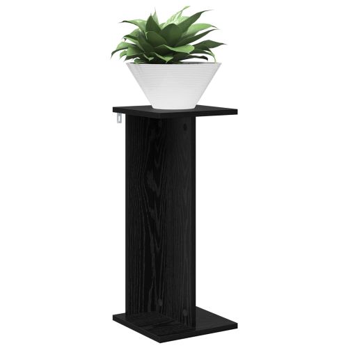 Стойка за растения 2 pcs Черен Дъб 25 x 25,5 x 60,5 см