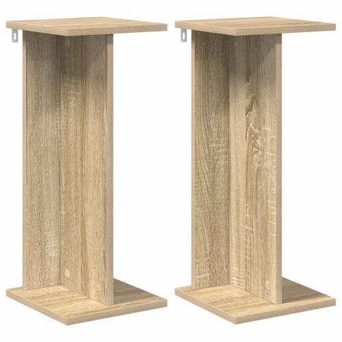 Стойка за растения 2 pcs Сонома дъб 25 x 25,5 x 60,5 см