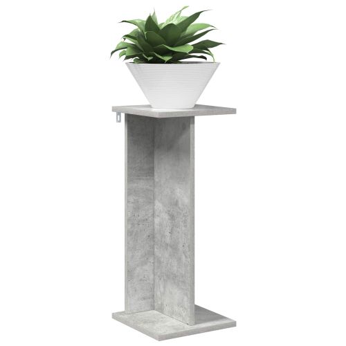 Стойка за растения Бетонно Сиво 25 x 25,5 x 60,5 см