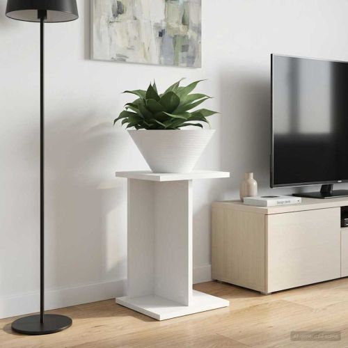 Стойка за растения Бял 25 x 25,5 x 40,5 см