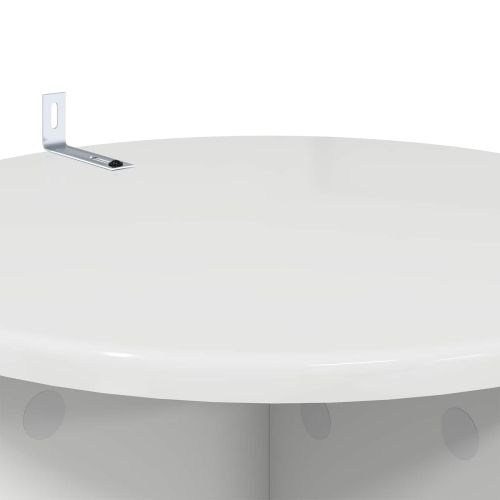 Стойка за растения 2 pcs Бял гланц Ø40 x 60 см