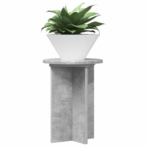 Стойка за растения 2 pcs Бетонно сиво Ø29,5 x 40 см