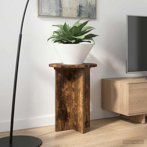 Стойка за растения 2 pcs Опушен дъб Ø29,5 x 40 см