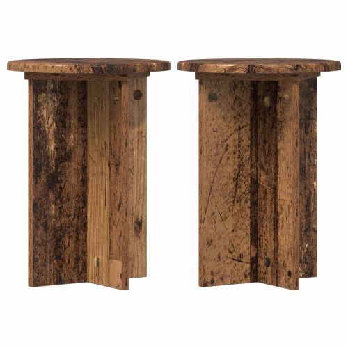 Стойка за растения 2 pcs Старо дърво Ø29,5 x 40 см