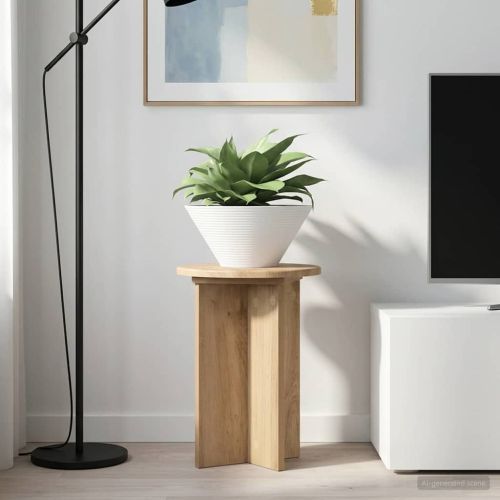 Стойка за растения 2 pcs Дъб артизан Ø29,5 x 40 см