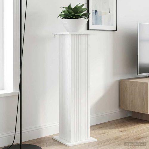 Стойка за растения 2 pcs Бяло 30,5 x 30 x 100,5 см