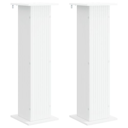 Стойка за растения 2 pcs Бяло 30,5 x 30 x 100,5 см