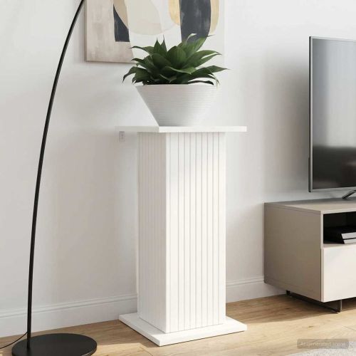 Стойка за растения 2 pcs Бяло 30,5 x 30 x 60,5 см