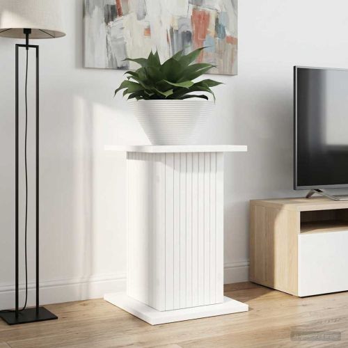 Стойка за растения 2 pcs Бяло 30,5 x 30 x 43 см