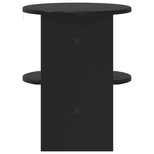 Страничен шкаф 2 pcs Черен Ø40 x 50 см
