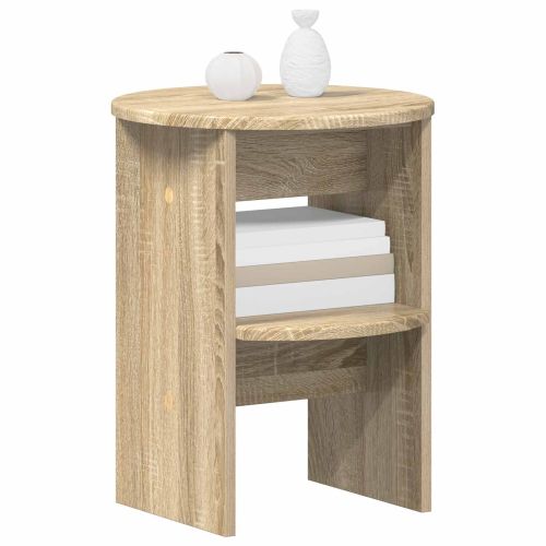 Страничен шкаф 2 pcs Сонома дъб Ø40 x 50 см
