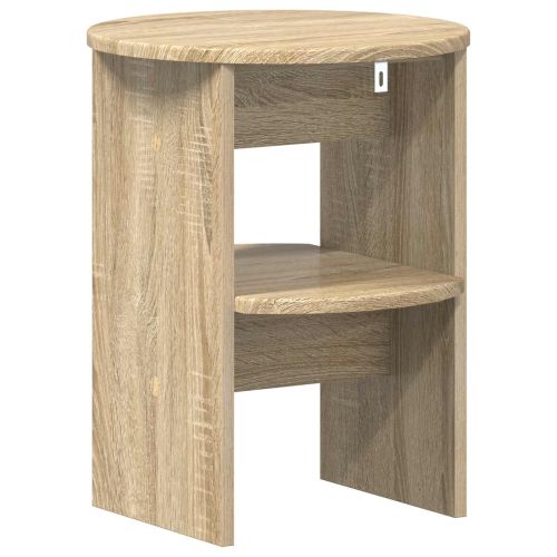 Страничен шкаф 2 pcs Сонома дъб Ø40 x 50 см