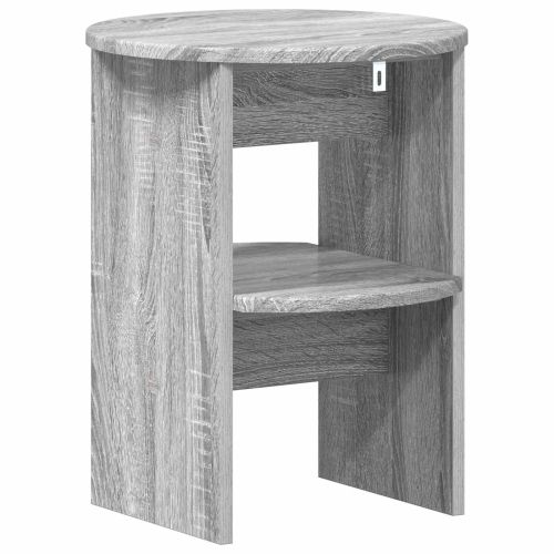 Страничен шкаф 2 pcs Сиво Сонома Ø40 x 50 см