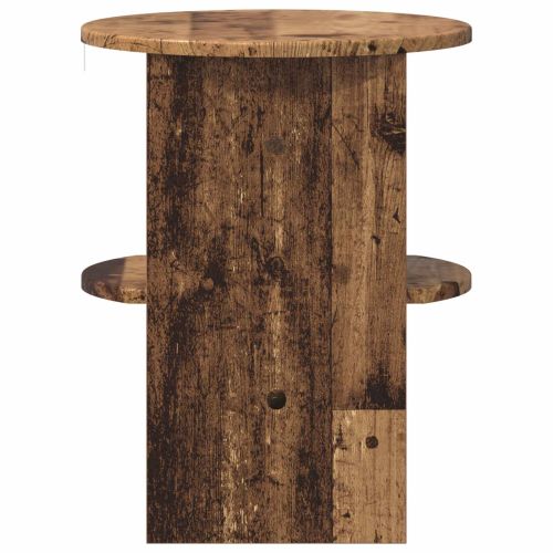 Страничен шкаф 2 pcs Старо дърво Ø40 x 50 см