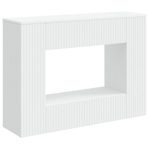 Конзолна маса Бял 101 x 29 x 74 см Инженерен дървен материал