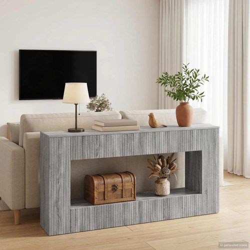 Конзолна маса На райета Сиво Сонома 155 x 29 x 74 см